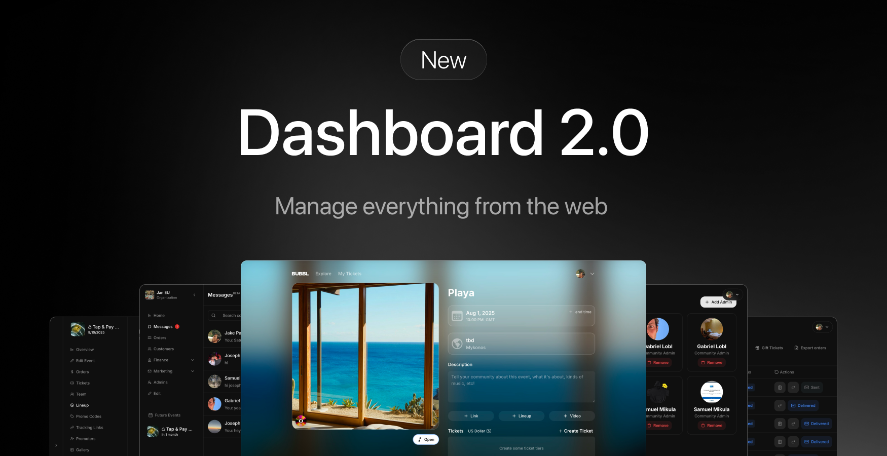 Dashboard 2.0 Feature